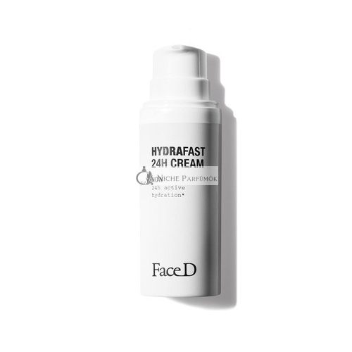 Face D Hydraftast 24H Feuchtigkeitsspendende und Beruhigende Creme mit Hyaluronsäure und Vitamin C+E SPF15 50ml