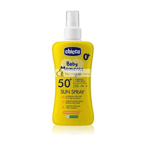 Chicco Tej Spray SPF 50 150ml - Baba Napvédő Kiváló Védelemmel Érzékeny Bőrre