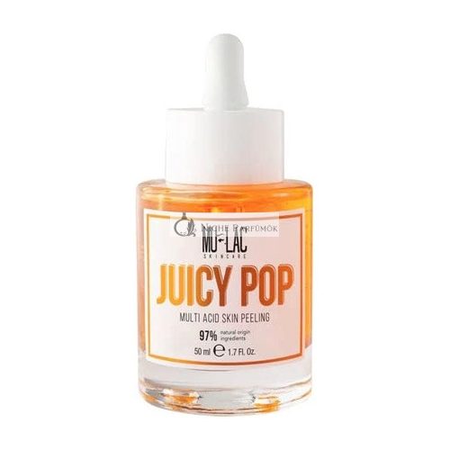 Mulac Cosmetics Juicy Pop Multiactive Peeling 50ml, Vegan, Tierversuchsfrei, 97% Natürliche Inhaltsstoffe