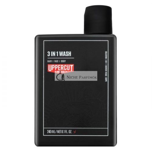 Uppercut Deluxe 3in1 Wash sampon hajra és testre 240 ml