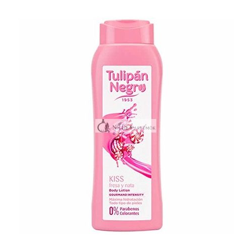 Tulipan Negro Körperlotion Erdbeere und Sahne-Kuss, 400ml