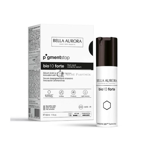 Bella Aurora PigmentStop Bio10forte Intenzív Kezelés Sötét Foltok Ellen, 30ml