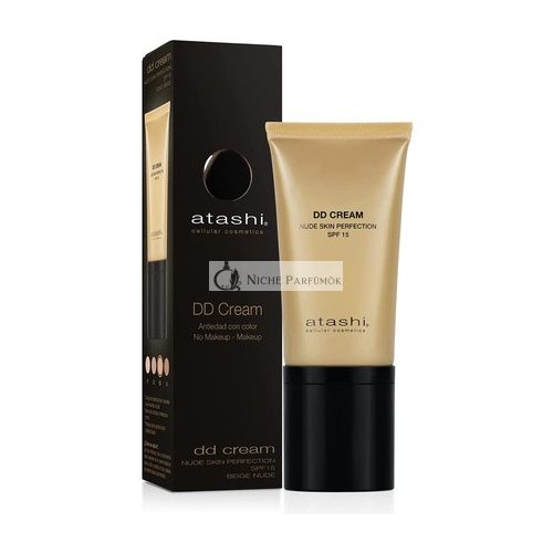 Atashi Anti-Aging DD Cream Behandlung ohne Makeup Farbe Retinol Airless Nude Beige SPF15 50ml