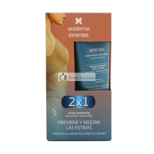 Sesderma Estryses Terhességi Csík Elleni Krém Bőrápolásra, 200ml - 2 db