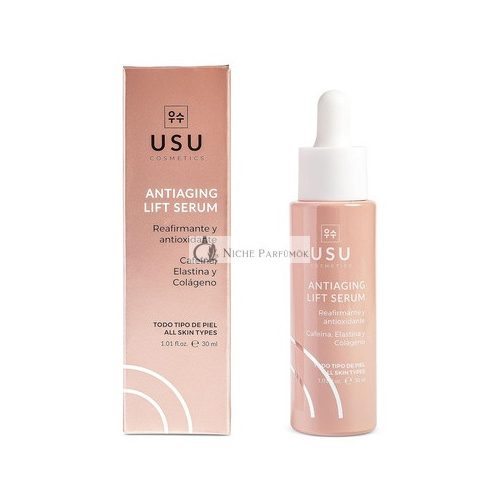 Anti Aging Lift Serum 30ml - Straffung der Haut und Reduzierung von Falten - Wiederherstellung der Elastizität - Verjüngung der Haut - Straffender und antioxidativer Effekt - USU Cosmetics