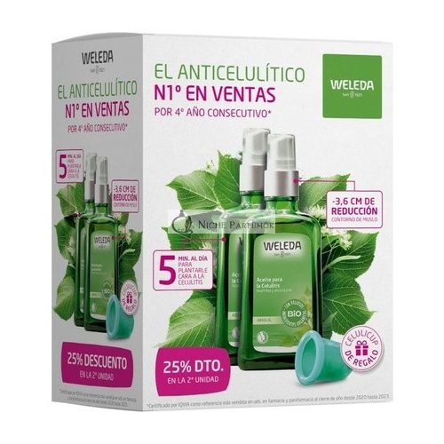 WELEDA Birken Anti-Cellulite Körperöl, 100ml - Packung mit 2