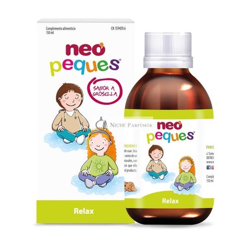 NEO PEQUES Gyermek Relaxáló Szirup, 150ml - Segít csökkenteni a gyerekek idegességét és szorongását - Főként citromfű, passióvirág és kamilla tartalmú