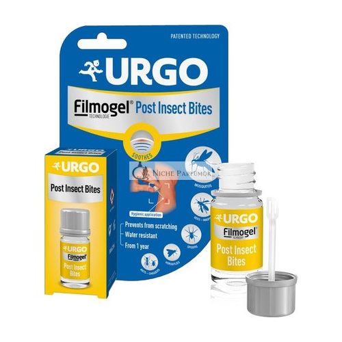 Urgo Post Bites Filmogel verhindert Kratzen und lindert Juckreiz 2ml Flasche mit integrierter Spatel