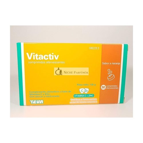 Vitactiv Narancs Ízű Pezsgőtabletta 30 db