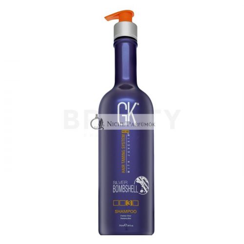 GK Hair Silver Bombshell Shampoo neutralizáló sampon platinaszőke és ősz hajra 710 ml