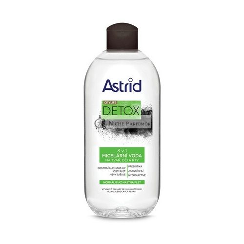 3 az 1-ben Micellás Víz Normál és Zsíros Bőrre Citylife Detox, 400 ml