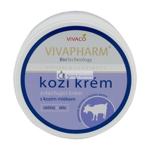 Vivaco Vivapharm Feuchtigkeitscreme mit Ziegenmilch für Gesicht/Körper 250ml