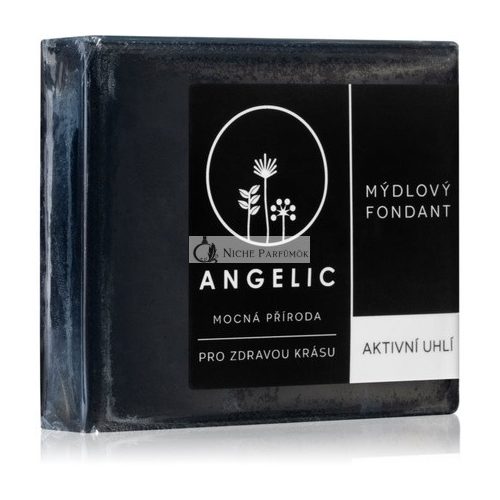 Angelic Aktív Szén Szappan Fondant 105g - Méregtelenítő