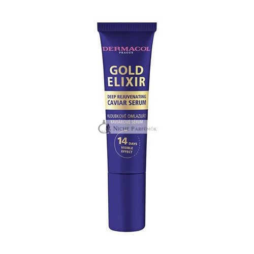 Dermacol Gold Elixir Mélyen Fiatalító Kaviár Szérum, 12ml