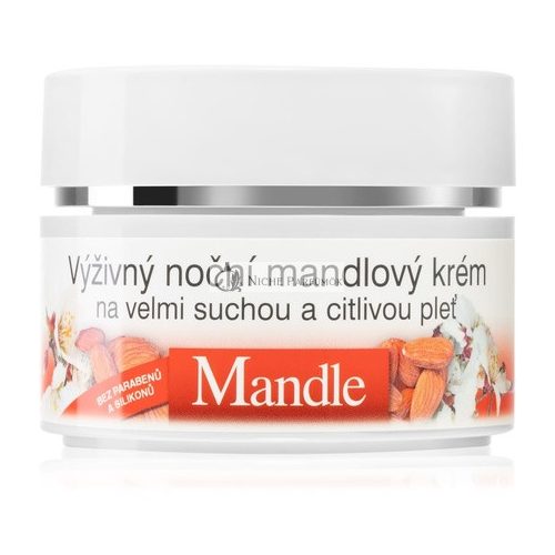 Bione Cosmetics Mandula Éjszakai Tápláló Krém - 51 ml, Nagyon Száraz és Érzékeny Bőrre