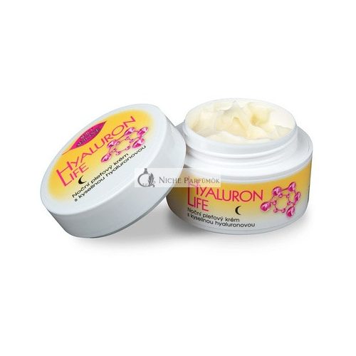 Bio 100% Bio & Vegan Hyaluronsäure Nachtcreme ohne Silikone, Parabene und Mineralöle, 51ml