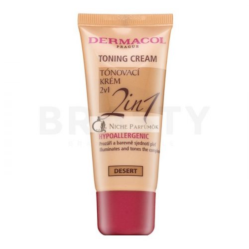 Dermacol Toning Cream 2in1 tonisierende Feuchtigkeitsemulsion für Einigung des farbigen Hauttones Desert 30 ml