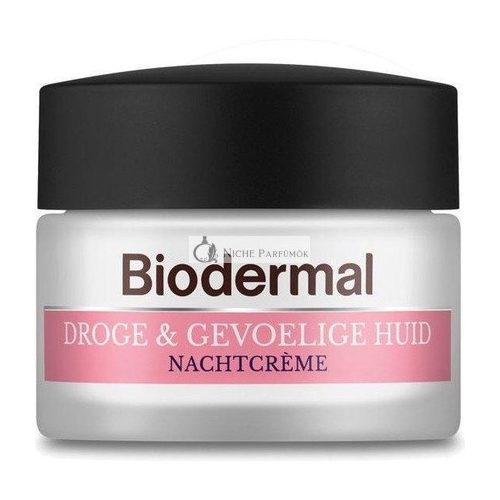 Biodermal Éjszakai Krém Száraz és Érzékeny Bőrre - Hidratál és Javít, 50ml