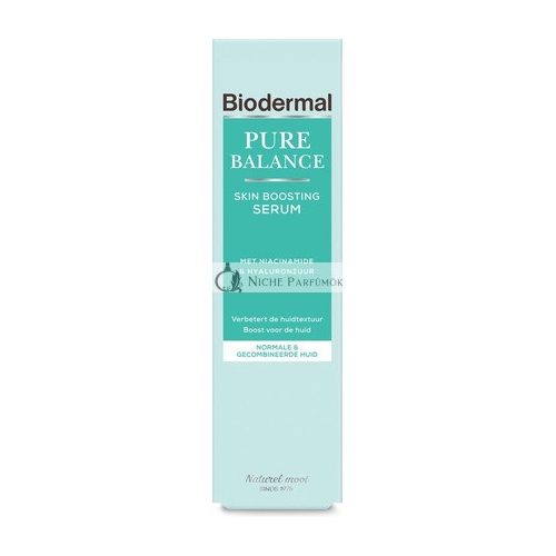 Biodermal Pure Balance Serum - Bőrfeszesítő Szérum - Hialuronsavval és Niacinamiddal, 30ml