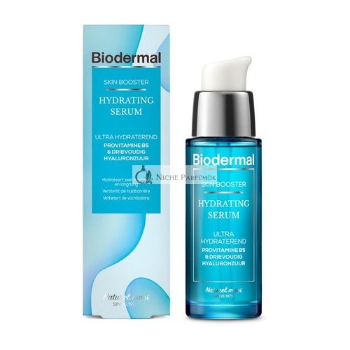 Biodermal Bőrfeltöltő Hidratáló Szérum - Ultra Hidratáló, Hosszan Tartó Hidratálás Hyaluronsavval és B-vitamin, 30ml,