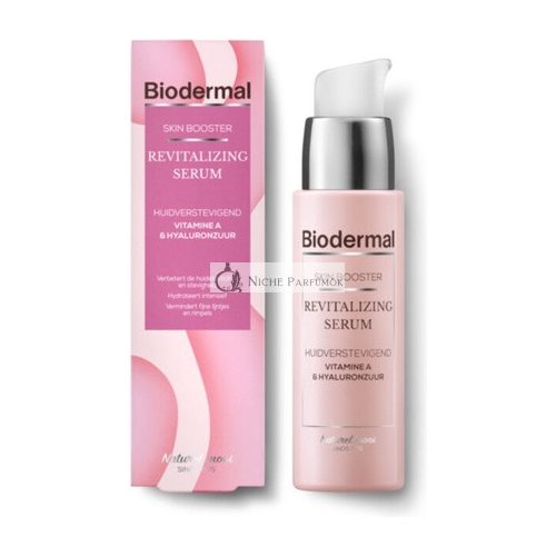 Biodermal Bőr Booster Revitalizáló Szérum - Javítja a Bőr Rugalmasságát és Feszességét Hyaluronsavval és A-vitaminnal - Hyaluronsav Szérum 30ml