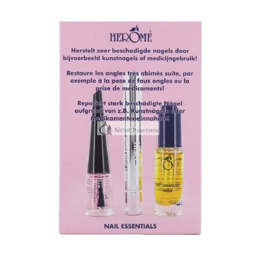 Nagelpflege Set - Nagellackentferner 7ml, Härter 4ml, Nagelhautbehandlung 1.3ml