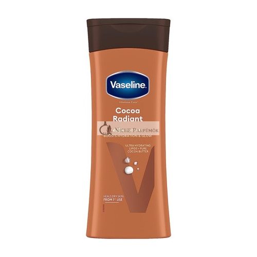 Vaseline Intensive Care Kakaobutter Körperlotion 100% Kakaobutter für trockene Haut, 400ml