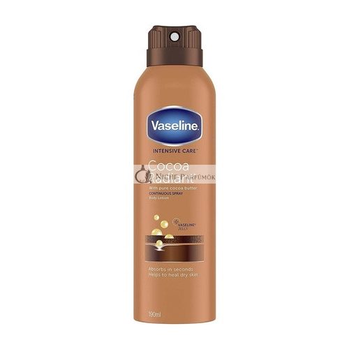 Vaseline Intenzív Ápolás Kakaó Radiáns Spray Hidratáló Nagyon Száraz Bőrre, 190ml