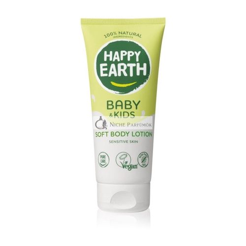 Happy Earth Természetes Puha Testápoló Babáknak és Gyerekeknek - 200 ml