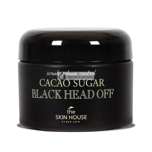 The Skin House Cacao Sugar Black Head Off 50ml, 100% Natürliche Zuckergranulat Peeling