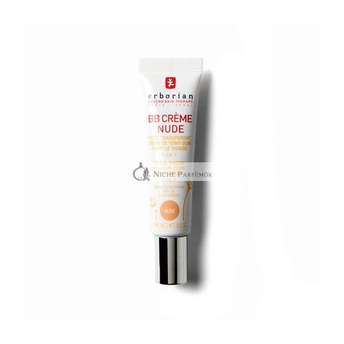 Erborian BB Cream mit Ginseng 5-in-1 Tönende Koreanische Gesichtspflege mit SPF 20, 15ml Nude