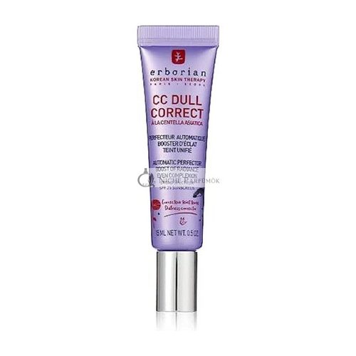 Erborian CC Dull Correct mit Centella Asiatica Koreanische Hautpflege und Makeup Creme Primer, 15ml