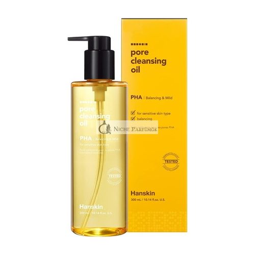 Hanskin Pore Cleansing Oil - Sanfte Blackhead-Reiniger und Make-up Entferner für empfindliche Haut, 300ml