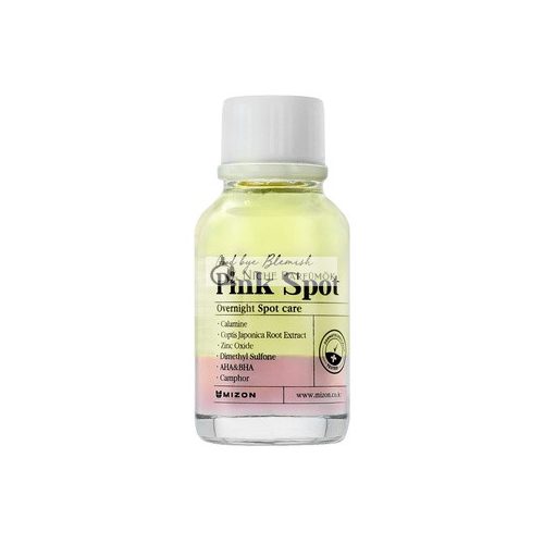 [Mizon] Good Bye Blemish Pink Spot Éjszakai Foltkezelő Kalamin, Kámfor, AHA, BHA 19ml