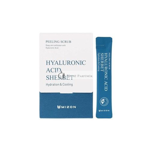 MIZON Hámlasztó Radírok Hyaluronsavval, Sütőporral és Mentollal, Kíméletes Hámlasztás, Hidratálás, 40 Tasak, 198g