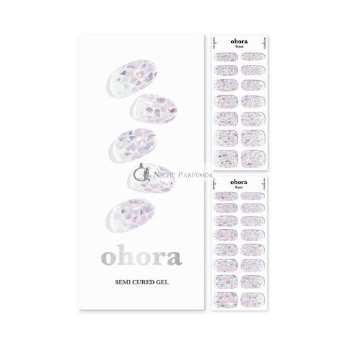 ohora Semi Cured Gel Nail Strips - Petal Rain, 15 g