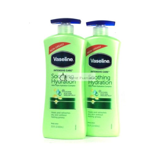 Vaseline Intensive Care Nyugtató Hidratáló Aloe Vera Testápoló, 575ml