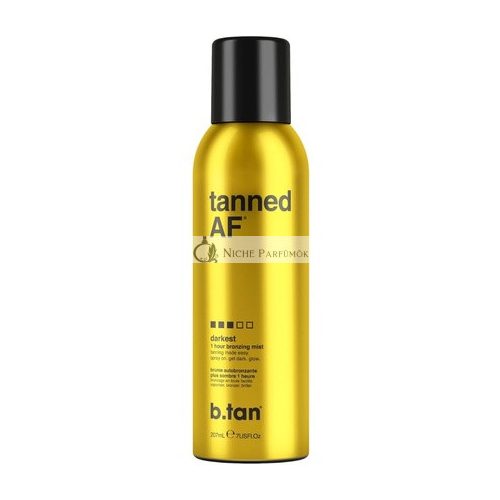 b.tan Dunkelstes Selbstbräuner-Spray, Tanned AF Bräunungsspray, 200ml