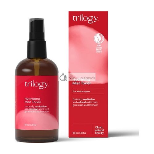 Trilogy Hidratáló Mist Toner 100ml - Minden Bőrtípusra, Rózsa, Geránium és Levendula